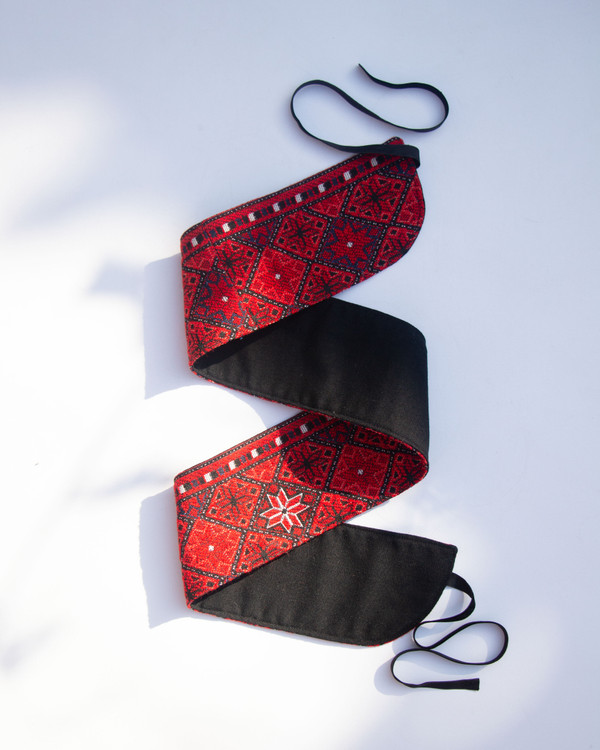 کمربند زنانه طرح سوزندوزی مدل میناب Belt Zanane Minab Zimacrafts