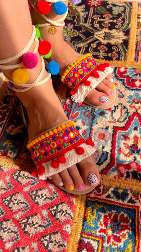 صندل بندی فانتزی مدل سیترا Sandal Bandi Sitra Zimacrafts