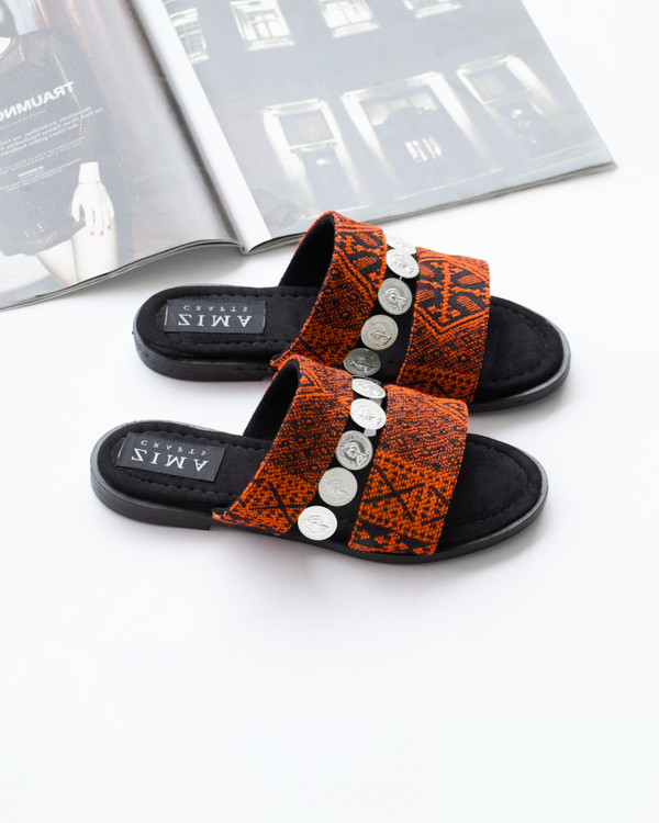 صندل سکه دوزی طرح پرین Sandal Seke Dozi Parin Zimacrafts
