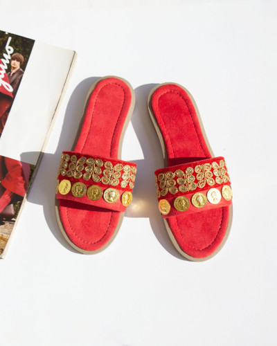 صندل زنانه سکه دوزی طرح زرین Sandal Zanane Zarrin Zimacrafts